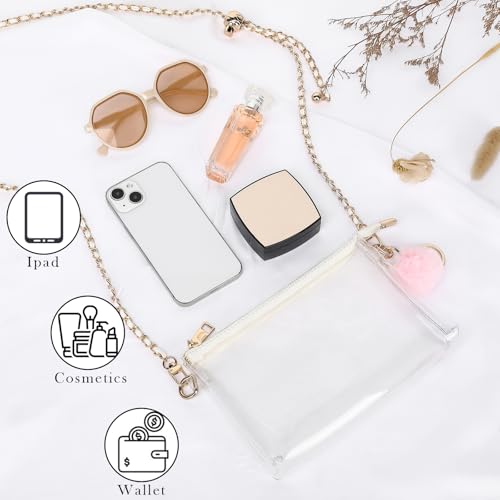 Image of YGR Womens Clear Bag for Stadium Events PVC Small Crossbody Purse for Concert, Party Sports Stadium Approved Present