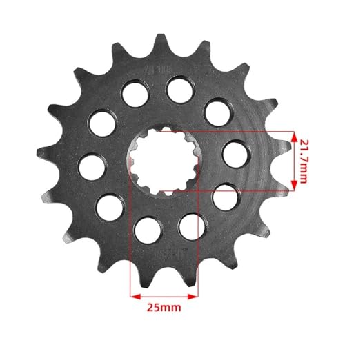 Pignon avant 525 17T élimine les vibrations sur SV650S - 3