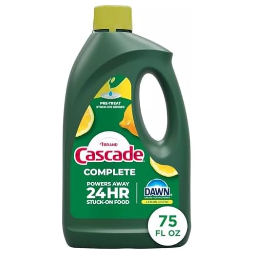 Cascade Complete Dishwasher Detergent Liquid Gel, Dish Detergent, Dishwasher Soap, Citrus, 75oz