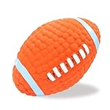 5.2” Squeaky Dog Toy Football, Rugby Shape Interactive Dog Balls for Medium and Large Dogs, Durable Dogs Balls for Chewing and Training (Large,1 Pcs)