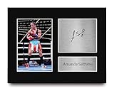 HWC Trading Amanda Serrano Gifts Printed Signed Autograph Picture for Boxer Memorabilia Fans - US Letter