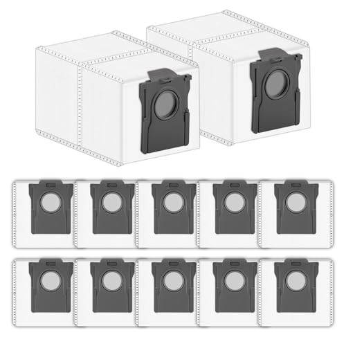 (12 Piezas) X40 Ultra Bolsas De Polvo De Reemplazo Compatibles Con Dreame X40/ X40 Pro/ X40 Ultra/ X30 Pro Ultra/ X30 Pro Plus/ L10S Pro Ultra/ L10S Ultra Gen 2 Robot Vacuum Accesorios