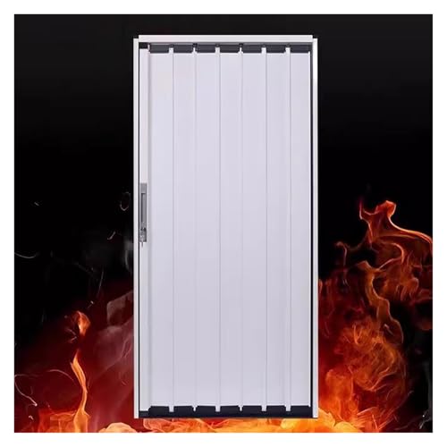 Porta pieghevole a fisarmonica oscurante, porta scorrevole in alluminio a scomparsa insonorizzata, per camera da letto e soggiorno, include binari, 105 x 200 cm, soluzione elegante e salvaspazio