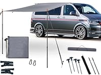 Sonnensegel Wohnwagen, Markise Auto, T5 Camping, vorzelt Auto, Markisen Auto, Sonnensegel Mit Keder (4-6mm), T4, T6, Waterproof, Awnings, Anti-UV, Have Zeltstangen, Sturmband FÜR Vorzelt