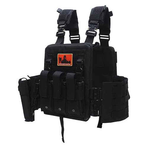 ACEXIER Tactical Molle Vest Airsoft Military Chest Rig with 5.56mm Magazine Pouch Radio Daily Carry Pouch Combat Hunting Vest Quick Release - Image 2