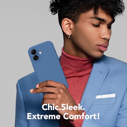 Image of Magnetic for iPhone 17 Case, Compatible with MagSafe, [Full Camera Protection][Screen Protector] Silicone Shockproof Protective Phone Case for iPhone 17 6.3 inch, Lake Blue