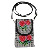 Sac de téléphone pour femme brodé - mode pour fille sera idéal et apprécié lors d'occasions de , mariage, fête d'anniversaire, sacs à bandoulière pour femmes
