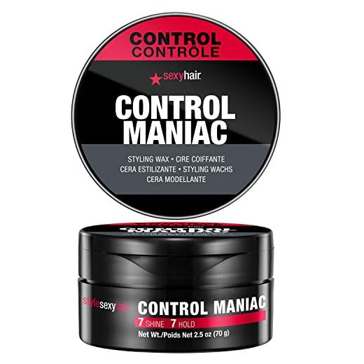 SexyHair Style Control Maniac Styling Wax, 2.5 Oz | Provides Definition | Long Lasting Shapes and Styles | Adds Shine