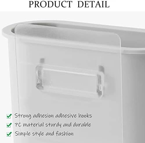 2 Packs Wall Mounted Toothbrush Holder Adhesive for Bathroom, Toothbrush Holder for Electric Toothbrush, Toothpaste, Razor, Countertop Organizer(2 Grey