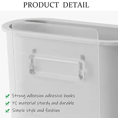 2 Packs Wall Mount Toothbrush Holder For Bathroom, Shower, Tooth Brush Holder For Electric Toothbrush, Toothpaste, Razor, Self Adhesive Wallmount / Countertop Organizer(2 Grey #TOP6