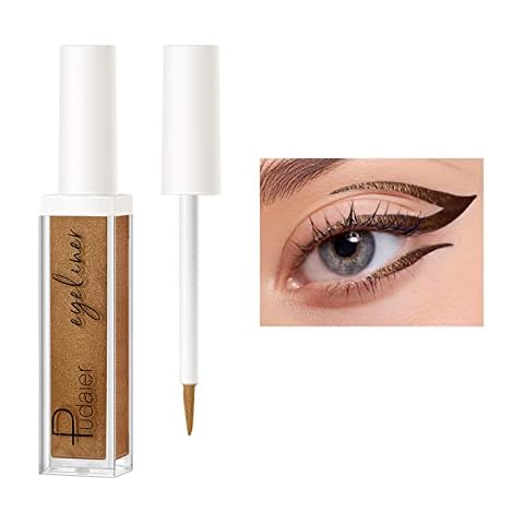 ZUK Liquid Eyeliner, Glitter Eyeliner, Quick-Drying, Rich Pigment, Colourful Eyeliner, Waterproof & Smudge Proof, Long Lasting 03#, 0.11 Fl Oz Cover