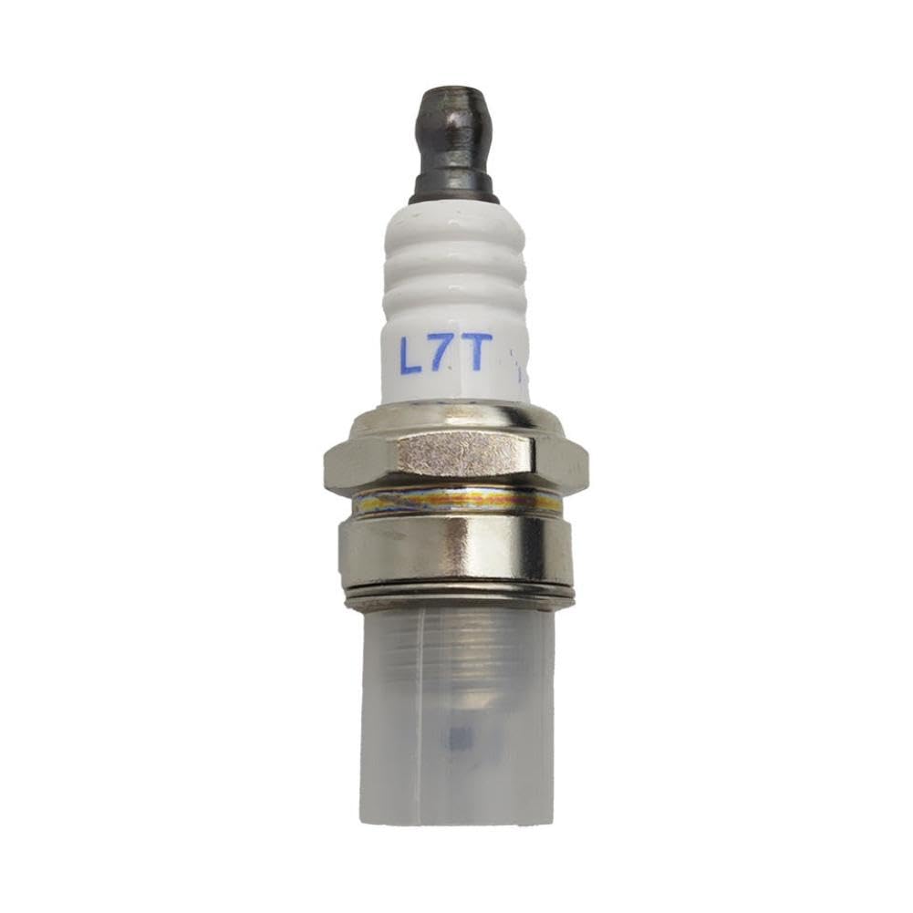 Bujía L7T/BPMR7A, 2 uds., Compatible con piezas de herramientas de jardín, cortacésped de motosierra para número de pieza L7T BPMR7A