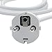 WESAPPINC Replacement Extension Power Cord European Standard Plug 6 Feet Cable for Apple MacBook 45W 60W 85W Magsafe or Magsafe 2 Power Adapter
