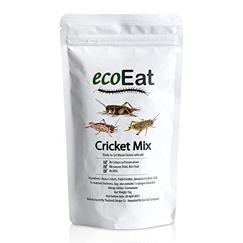 ecoEat Edible Insects Mixed Crickets 15g Bag - Edible Snack Gift