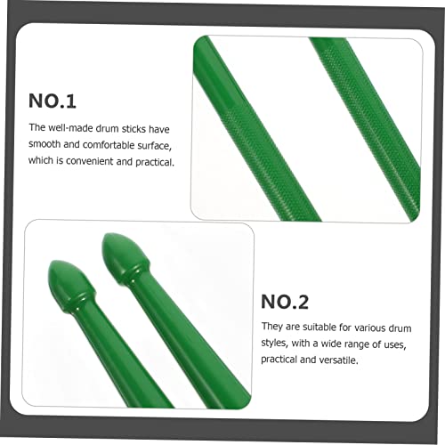Baquetas de batería doble punta con nylon para práctica miniatura 7