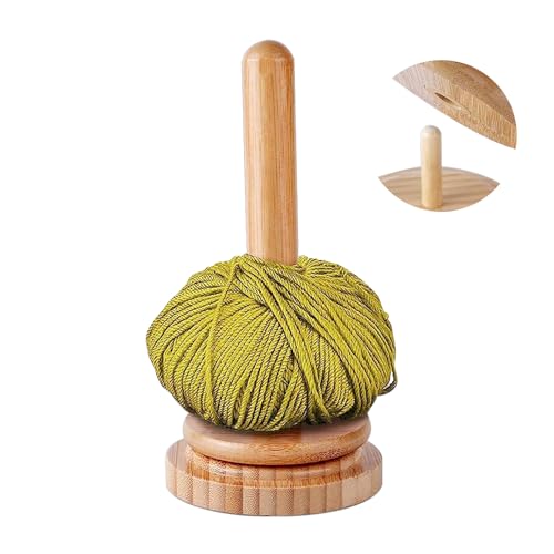 Wollknäuelhalter Holz, Garnhalter für knotenfreies,...
