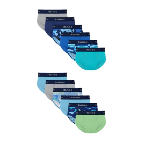 Image of Hanes boys Underwear Boxer Briefs Pack, 8-pack, Cotton-stretch Dyed Boys' Underwear, Moisture-wicking