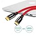 AGVEE 2 Pack 1ft USB-C to Micro USB Cable, Gold Plated End Tips, Braided Charger Data Sync Cord Charging Adapter for Micro USB Devices, PS4, Kindle, Android Phone, Red