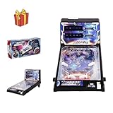 Desktop Pinball Machine Toy, Mini Electronic Ball Shooting Game with Lights and Scoreboard, Nostalgic Arcade Machine for Office and Home, Pinball Game Favor
