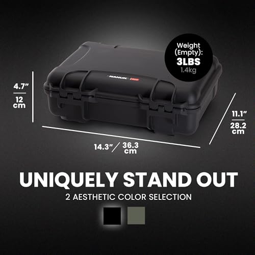 NANUK Case 910 w/Foam for Pistol Optic Ready, Black, Medium, 910S-080BK-0A0-21312 - Thumbnail 5