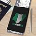 Passport Holder Cover Nigeria Nigerian Flag Map PU Leather Case Wallet Passport Book Protector for Women Men Flying Travel Fashion Gift