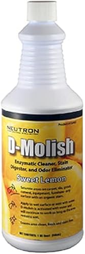 D-molish Neutron Industries - Digestor enzimático y desodorante - Cuarto de galón - Limón dulce (01, limón dulce)