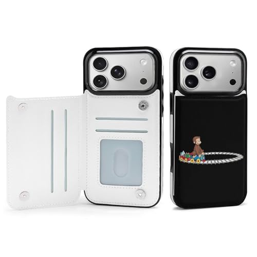 手帳型 おさるのジョージ (2) 対応 iPhone 17 Pro Max ケース カード収納 スマホケース 財布型 携帯ケース 軽量 全面保護 スタンド機能 おしゃれ お祝いギフト