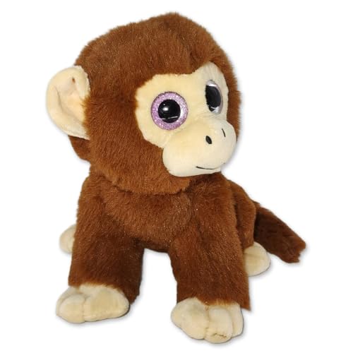 Macaco de Pelúcia Fizzy Toys FC2808 Marrom Escuro Tofu