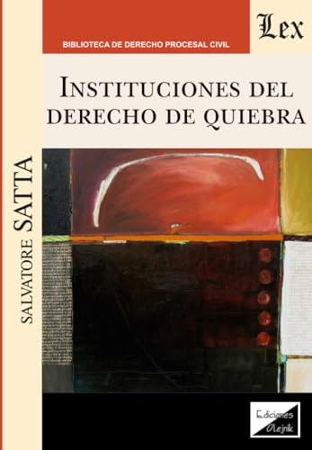 Portada de Instituciones del Derecho de Quiebra