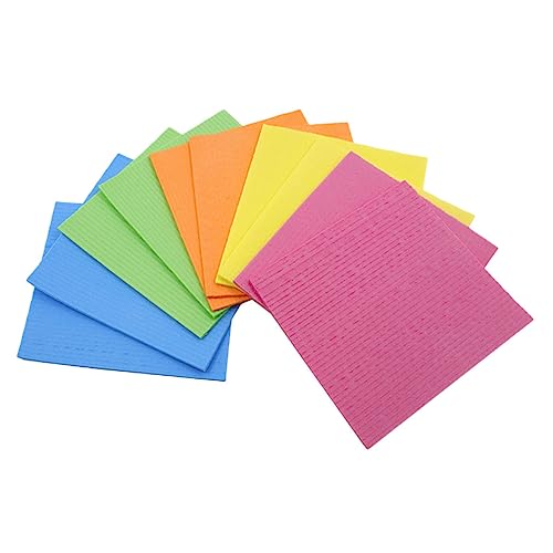 SAFIGLE 10Piezas Toallas de Limpieza de Esponja de Pulpa de Absorbentes Cocina Paños Platos y Limpieza Efectiva