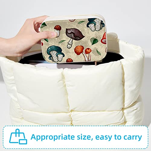 Boîte à bijoux portable : rangement compact en forme de champignon
