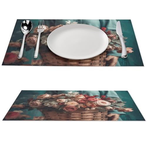 Set de table antidérapant lavable pour protéger des taches - 2