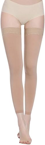 Miniatura 5 de Calcetines de compresión hasta el muslo, soporte firme 20-30 mmHg Gradient Medias de compresión con banda de silicona. Tratamiento para Runnin