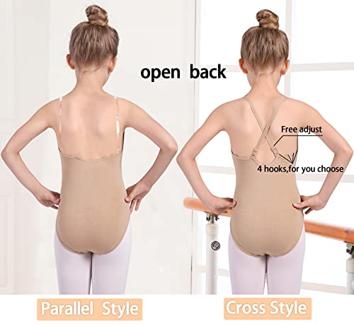 Image of WYHDY Women and Girls Camisole Undergarment Leotard Ballet Briefs Seamless Underwear Dance Wear