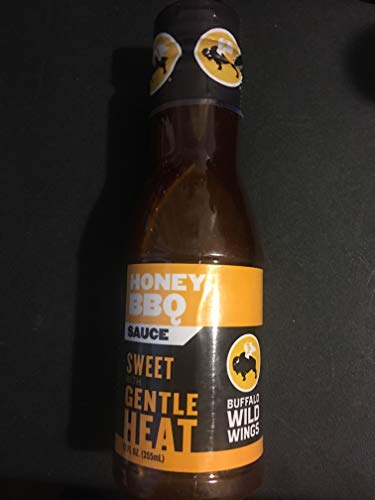Buffalo Wild Wings Honey BBQ Sauce, 12 fl. oz., Perfect Dipping Sauce, Chicken Marinade, Rib Barbecue Rub and Wing Seasoning, Rich Flavor and Sweet Tang