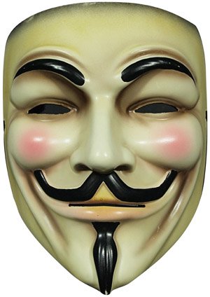 Image of FoxyPrinting Guy Fawkes Vendetta Style Celebrity Cardboard Party Face Mask Fancy Dress