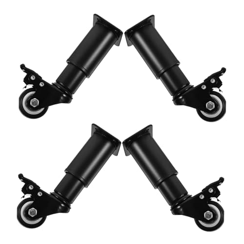 Patas de mueble ajustables con ruedas giratorias para sofás y mesas de salón 2