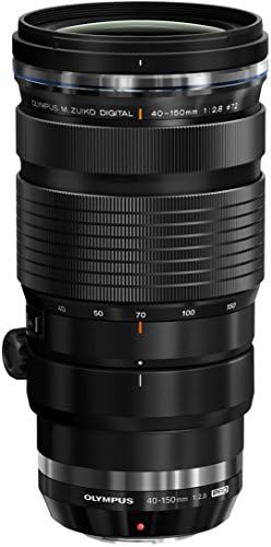 Olympus M.Zuiko Digital ED 40-150 mm F2.8 PRO Lens, Telephoto Zoom, Suitable for All MFT Cameras (Olympus OM-D & PEN Models, Panasonic G Series), Black