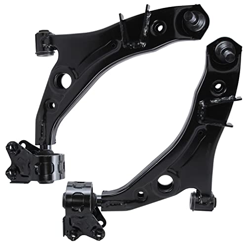 Image of Detroit Axle - Front 8pc Suspension Kit for 07-14 Ford Edge Lincoln 07-15 MKX 2007 2008 2009 2010 2011 2012 2013 2014, 2 Lower Control Arms 2 Sway Bars 4 Tie Rods Replacement