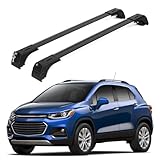 ERKUL Roof Rack Cross Bars for Chevrolet Chevy Trax 2013-2022 | Aluminum Crossbars with Anti Theft Lock for Rooftop | Compatible with Raised Rails - Black