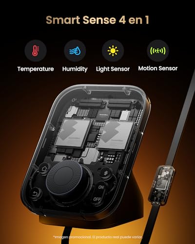 Miniatura 8 de Concentrador Domótico Inteligente Switchbot Hub 3 Comp. Matter. Mando A Distancia Ir Y Bluetooth, Funciona Como Termómetro E Higrómetro Wi-Fi. Compatible Con Alexa, Apple Homekit, Google Home E Ifttt.