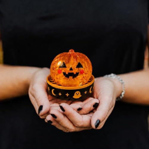 Halloween Dumpling Squeeze Squishys Toy, Cute Slow Rising Squeeze Stress Relief Sensory Toy, Soft Kawaiii Halloween Fidget Toys for Kids & Adults, Ghost Pumpkin Eyeball Skull Monsterss Ghost - Image 3