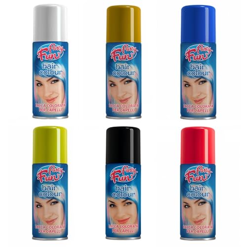 ✅ FACILMENTE LAVABILE - Non devi aver paura di sporcare, basta uno shampoo per ripulire i capelli e si è subito pronti per provare un altro look mozzafiato. La bomboletta spray è ideale per l'utilizzo in discoteca in serate particolari, nelle serate estive sulla spiaggia, a natale o per completare e arricchire il tuo travestimento per halloween o carnevale.