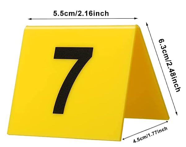 QOOWFEANIG Crime Scene Markers Kit Evidence Number 10 ID Evidence Markers Tents for Crime Scene Party for Murder Theme Clue Game Kids Adults Detective Game Mystery Party Decoration by QOOWFEANIG - Image 2