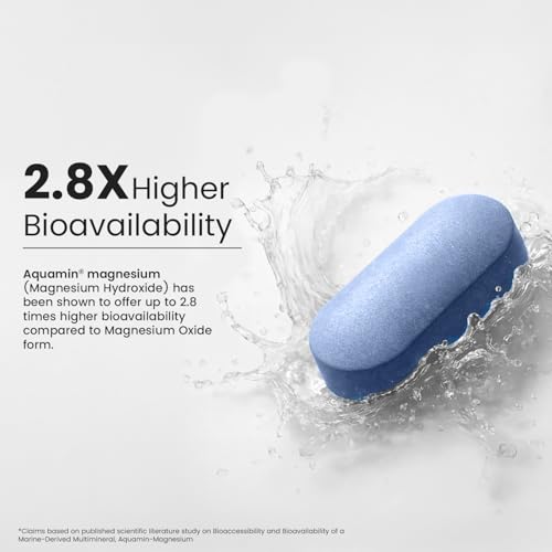 Image of Neuherbs Triple Magnesium Tablets (Bisglycinate, Aquamin & Liposomal) | Supports Sleep, Stress Relief, Muscle Recovery & Bone Health | High Absorption Magnesium Supplement for Men & Women - 60 Tablets