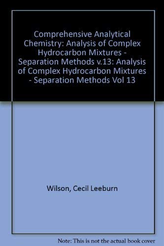 Wilson and Wilson's Comprehensive Analytical Chemistry; Part A