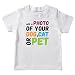 lepni.me T-Shirt pour Enfants Design personnalisé et Amusant de Votre Chien, Chat ou Animal de Compagnie pour Les Amoureux des Animaux (7-8 Ans Blanc Multicolore)
