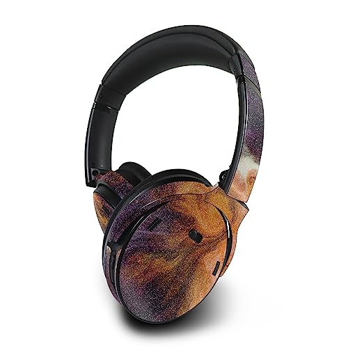 Image of MightySkins Glossy Glitter Skin Compatible with Bose QuietComfort 45 Headphones Swirl Galaxy | Protective, Durable High-Gloss Glitter Finish | Easy to Apply | Made in The USA