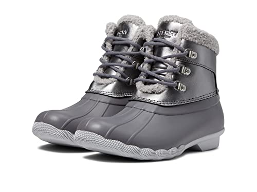 Sperry Women's Saltwater Alpine Snow Boot, Grey, 6.5 Medium