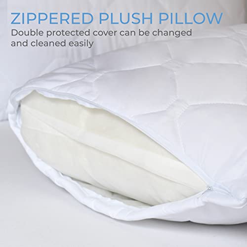Diamond Plus Quilted Bed Pillows For Sleeping Queen Size 4 Pack Pillows, Hotel Pillows For Side Back & Stomach Sleepers, Microfiber Washable Pillows Queen Size Set Of 4 #TOP4